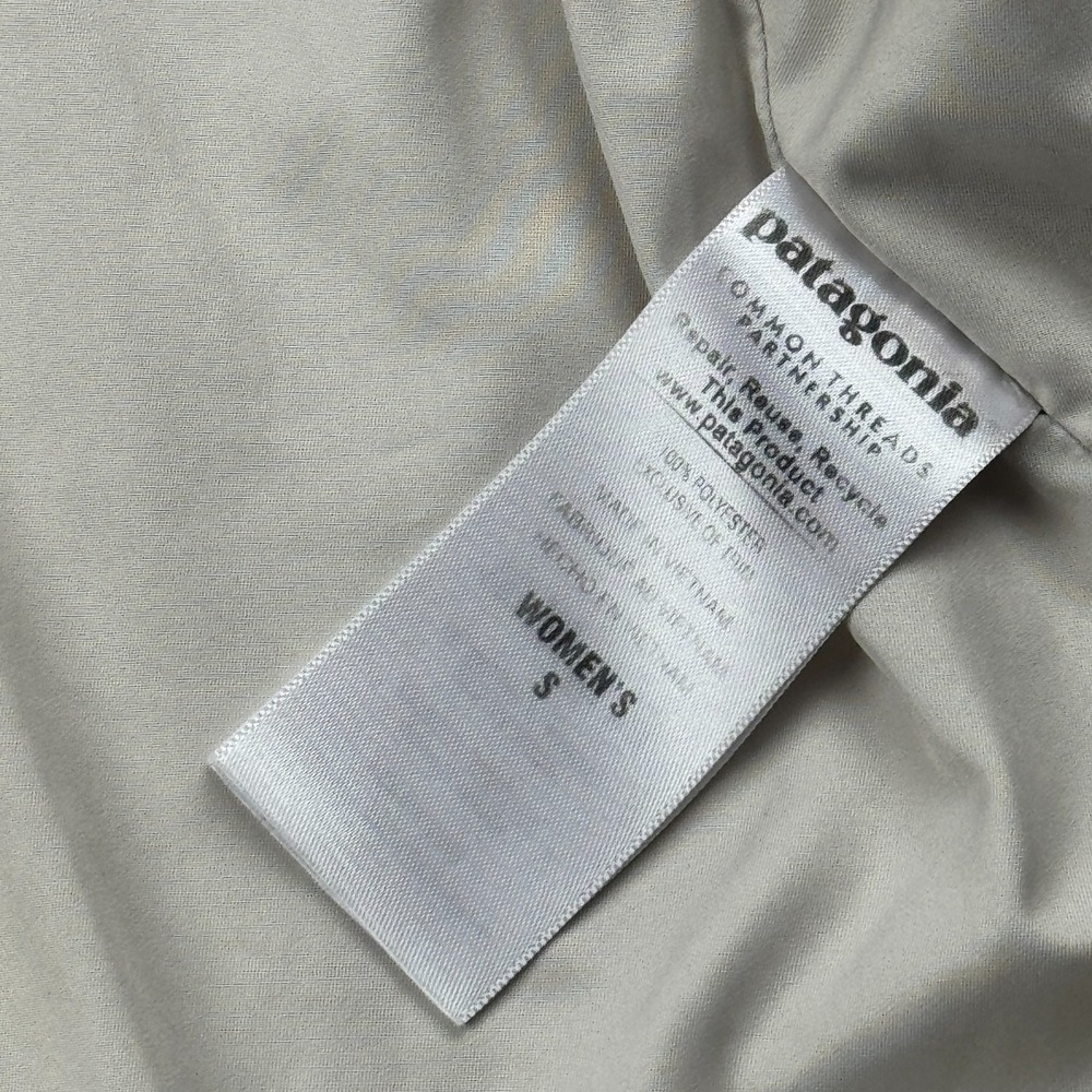 Patagonia Vest Women Small White Los‎ Gatos Fleece Full Zip Fuzzy Pocket 25215 - Picture 5 of 13